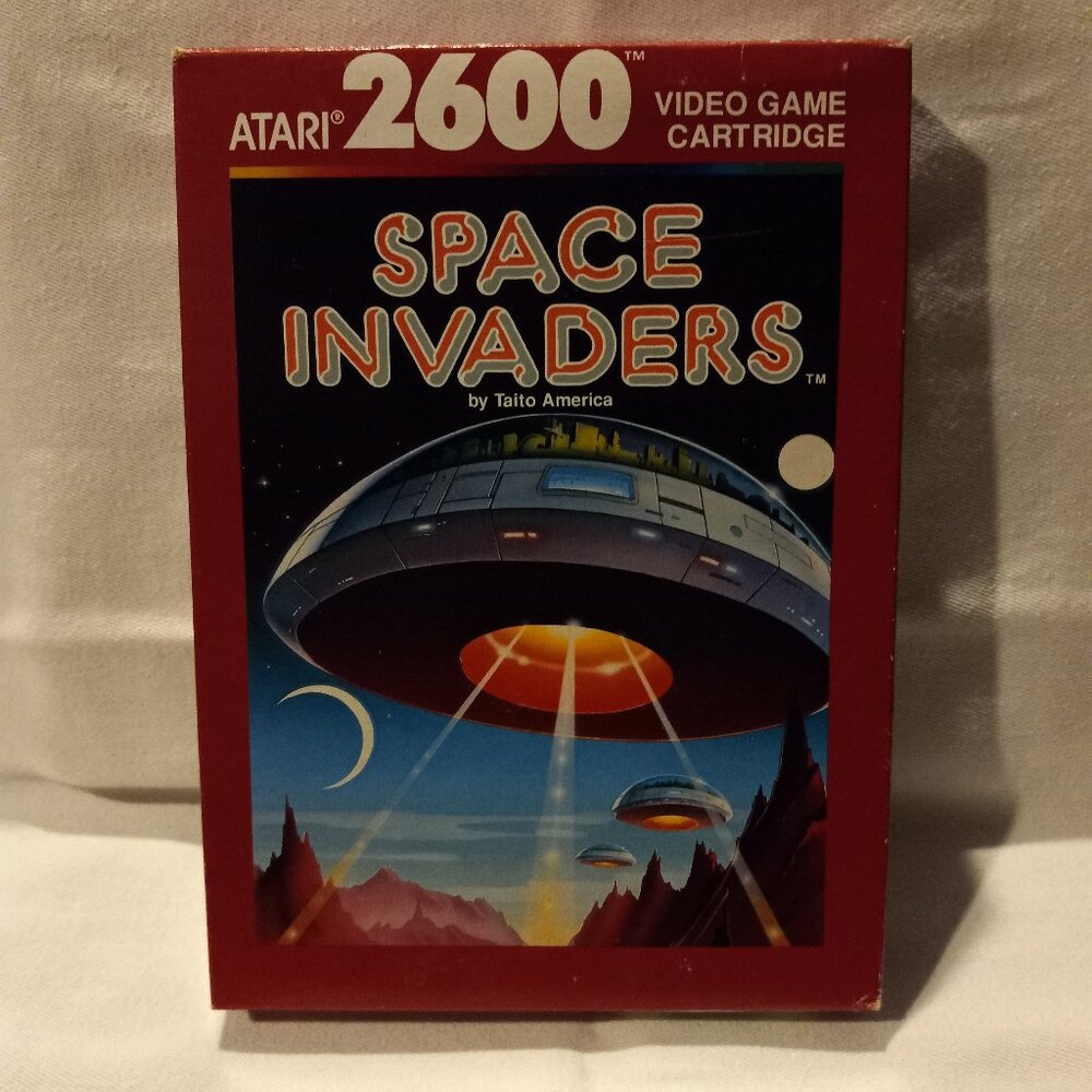 SPACE INVADERS CIB - ATARI 2600 Red Label UN-Tested
